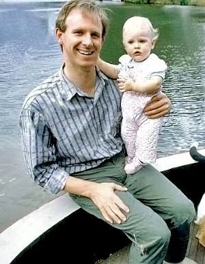 Peter Davison with daughter Georgia Moffett